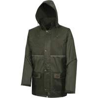 D8120J Manteau &agrave; capuchon ind&eacute;chirable Nailhead pour planteur d'arbres, Polyester/PVC, T-petit, Vert Quali-T-Solutions