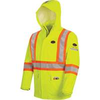 5881 Manteau de pluie ignifuge et protection contre les &eacute;clats d'arc &eacute;lectrique, T-petit, Jaune haute visibilit&eacute;, 10 cal/cm² Quali-T-Solutions
