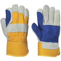 545 Gants d'ajusteur, Taille unique, Paume en Cuir de vache refendu Quali-T-Solutions