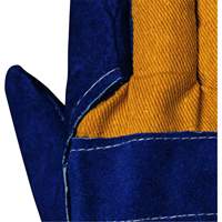 630 Gants d'appareilleur isol&eacute;s bleus, Taille unique, Paume en Cuir de vache refendu, Doublure en Boa Quali-T-Solutions