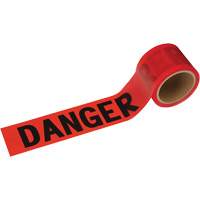 388 Danger Tape, Bilingual, 3" W x 200' L, 1.5 mils, Black on Red Quali-T-Solutions