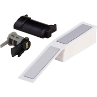 Raised Panel Labels, Polyester, 1" L x 4" H, White Quali-T-Solutions