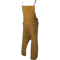 Tablier Caiman Boarhide, Salopette &agrave; jambes fendues, 42" lo, Brun Quali-T-Solutions