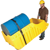 Chariot pour baril, 26,5'' lo x 26,5'' la x 5'' h, Cap. de d&eacute;versement 800 gal. US Quali-T-Solutions