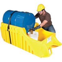 Chariot pour baril, 26,5'' lo x 26,5'' la x 5'' h, Cap. de d&eacute;versement 800 gal. US Quali-T-Solutions