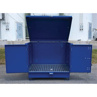 Palette de d&eacute;versement en acier avec couvercle rigide S-4 Ultra, 61" lo x 54,4" la x 52" h, Capacit&eacute; de charge 4700 lb Quali-T-Solutions