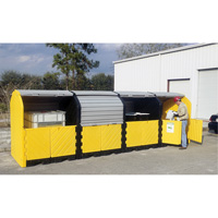 P16 Plus Ultra-Hard Top Spill Pallets&reg; without Drain, 250" L x 79" W x 62" H, 9000 lbs. Load Capacity Quali-T-Solutions