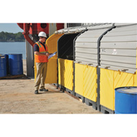 P16 Plus Ultra-Hard Top Spill Pallets&reg; without Drain, 250" L x 79" W x 62" H, 9000 lbs. Load Capacity Quali-T-Solutions