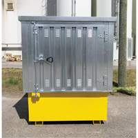Couvercle rigide en acier Ultra-IBC, 71,1" lo x 83,1" la x 66,3" h, Capacit&eacute; de charge 5640 lb Quali-T-Solutions
