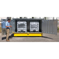Ultra-Twin IBC en acier avec couvercle rigide, 123,4" lo x 73,4" la x 66,4" h, Capacit&eacute; de charge 12250 lb Quali-T-Solutions