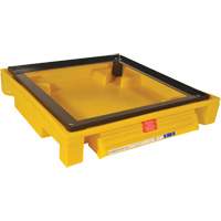 Single Drum Ultra-Safety Cabinet Bladder System&reg;, 37.8" L x 37.8" W x 6.3" H, 1500 lbs. Load Capacity Quali-T-Solutions