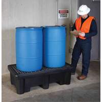 2-Drum Economy Ultra-Spill Pallet&reg;, 66 US gal. Spill Capacity, 53" x 29" x 16.5" Quali-T-Solutions