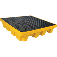 4-Drum Nestable Ultra-Spill Pallet&reg;, 66 US gal. Spill Capacity, 51" x 51" x 10" Quali-T-Solutions
