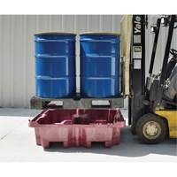 4-Drum Ultra-Spill King&reg; Flat Deck Spill Pallet, 85 US gal. Spill Capacity, 51" x 51" x 17.5" Quali-T-Solutions