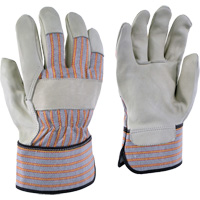 24-61 Striped Work Gloves, X-Small, Grain Cowhide Palm Quali-T-Solutions