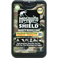 Insectifuge de format poche Mosquito Shield, DEET &agrave; 30 %, Vaporisateur, 40 ml Quali-T-Solutions