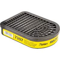 Cartouche pour respirateur semi-rectangulaire, Cartouche gaz/vapeur, Gaz acide/Vapeur organique Quali-T-Solutions