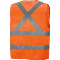 6885 Veste de s&eacute;curit&eacute; haute visibilit&eacute; en tricot chaîne, Orange haute visibilit&eacute;, Petit, Polyester Quali-T-Solutions