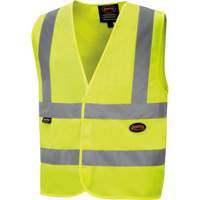 6886 Veste de s&eacute;curit&eacute; haute visibilit&eacute; en tricot chaîne, Jaune lime haute visibilit&eacute;, Petit, Polyester Quali-T-Solutions