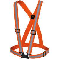 5496 Bretelles de s&eacute;curit&eacute; haute visibilit&eacute;, Orange haute visibilit&eacute;, Couleur r&eacute;fl&eacute;chissante Argent, Taille unique Quali-T-Solutions