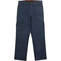Pantalon de travail WP100, Coton/Spandex, Bleu marin, Taille 0, Entrejambe 30 Quali-T-Solutions