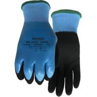 Stealth Black Ops Water-Resistant Gloves, Size Small, 15 Gauge, Rubber Latex Coated, Glass Fibre/Polyester Shell, ASTM ANSI Level A4 Quali-T-Solutions