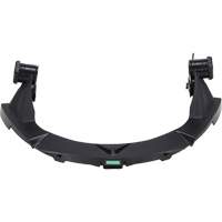 Support PBT V-Gard pour casques MSA &agrave; fente et bordure compl&egrave;te sans contr&ocirc;le des d&eacute;bris Quali-T-Solutions