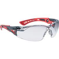 Rush+ Small Safety Glasses, Clear Lens, Anti-Fog/Anti-Scratch Quali-T-Solutions
