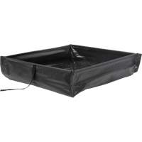 Berme de confinement des d&eacute;versements repliable &agrave; rouler, Capacit&eacute; 34 gal. US, 3' la x 3' lo x 6" h Quali-T-Solutions
