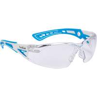 RUSH+ Safety Glasses, Clear Lens, Anti-Fog/Anti-Scratch, ANSI Z87+/Meets/Exceeds CSA Z94.3 Quali-T-Solutions
