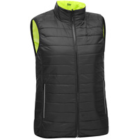Bisley&reg; X-Back Women's Contoured Reversible Puffer Vest, High Visibility Lime-Yellow, Small, Polyester Quali-T-Solutions