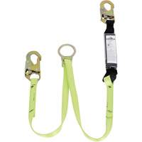 SA-5405-4 Shock Absorbing Lanyard, 4', Snap Hook Center, Snap Hook Leg Ends, Polyester Quali-T-Solutions