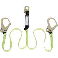 SA-54022-4 Shock Absorbing Lanyard, 4', Form Hook Center, Snap Hook Leg Ends, Polyester Quali-T-Solutions