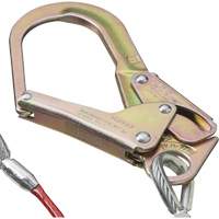 SA-55522-4 PVC-Coated Shock Absorbing Lanyard, 4', Form Hook Center, Snap Hook Leg Ends, Galvanized Steel Quali-T-Solutions