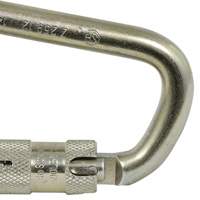 CP-03015-1 Zinc Plated Carabiner with 1" Gate Opening, Steel Quali-T-Solutions