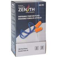 Foam Earplugs, Pair - Polybag, Corded Quali-T-Solutions