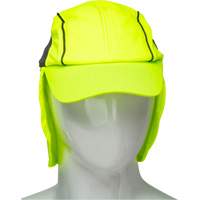 Chapeaux de refroidissement avec voiles pour le cou, Lime haute visibilit&eacute; Quali-T-Solutions