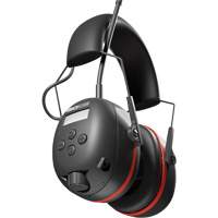 &eacute;couteurs AM/ FM Air Defender noir & Rouge, Style Bandeau, 24 dB Quali-T-Solutions