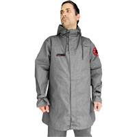 Manteau CoreMAX FR 35" avec capuchon attach&eacute;, Petit, Gris Quali-T-Solutions