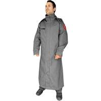 CoreMAX FR 52" Jacket with Attached Hood, Small, Grey Quali-T-Solutions