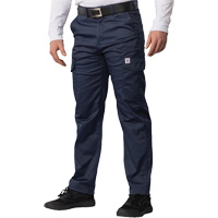 Big Flex Cargo Pants, Poly-Cotton/Spandex, Navy Blue, Size 28, 30 Inseam Quali-T-Solutions