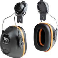 Cache-oreilles pour casques de s&eacute;curit&eacute;, Fixation pour casque, 27 NRR dB Quali-T-Solutions