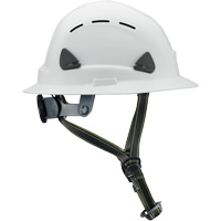 Fibre Metal Climbing Style Helmet with Full Brim, Meets CSA Type 2, Ratchet Suspension, Vented Quali-T-Solutions