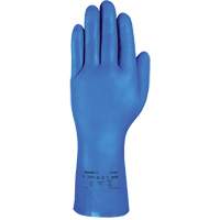 Gants r&eacute;sistants aux produits chimiques bleus pour usage moyen AlphaTec 37-501, Taille 7, 13" lo, Nitrile, 16,5-mil Quali-T-Solutions