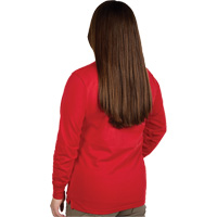GRIDIRON Long Sleeve Logo T-Shirt, Women's, X-Small, Red Quali-T-Solutions
