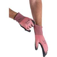 Gants &eacute;cologiques, l&eacute;gers, et r&eacute;sistants &agrave; la coupe, &agrave; haute dext&eacute;rit&eacute;, Taille 10, Calibre 18, Rev&ecirc;tement Mousse de nitrile, Enveloppe en Acier inoxydable/PEHP/rPET, ASTM ANSI niveau A4 Quali-T-Solutions
