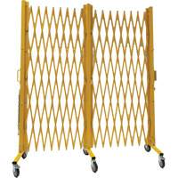 Barri&egrave;re extensible, 84" h x 20' lo, Jaune Quali-T-Solutions