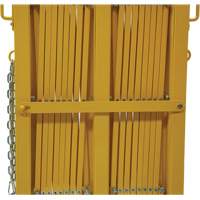 Barri&egrave;re extensible, 84" h x 20' lo, Jaune Quali-T-Solutions