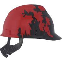 Casque sp&eacute;cialis&eacute; V-Gard, Suspension Rochet, Noir/Rouge Quali-T-Solutions