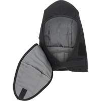 Pioneer 766A Flame-Resistant Quilted Hard Hat Liner with Detachable Mouthpiece, Black/Grey, Cotton/FR-Tech&reg;/Modacrylic/Nylon Quali-T-Solutions